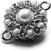 Cousin DIY 1pc Pearl and Metal Magnetic Clasp