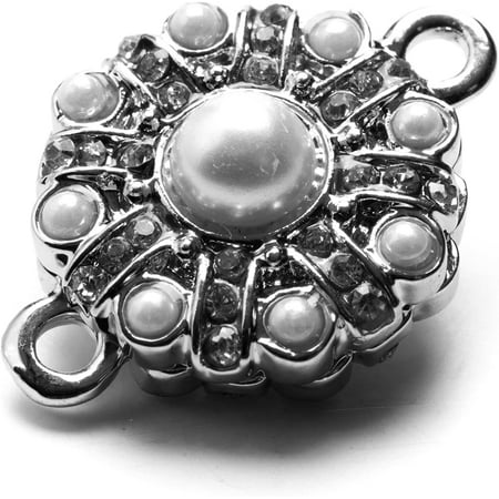 Cousin DIY 1pc Pearl and Metal Magnetic Clasp
