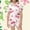 Pink, variant on SUYIDA Silk Pajamas for Girls Set Lapel Button Down Flower Print Short Sleeve Pjs Casual Home Clothes 2-Piece Sleepwear Pjs for Kids Pink,150