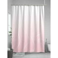 thumbnail image 5 of Shower Curtain Ombre Pink Stripes Bathroom Curtains with Hooks, Waterproof Fabric Striped Lines Waves Bath Shower Curtains Set for Bathroom Bathtubs Decor 72x72 Inch, 5 of 8