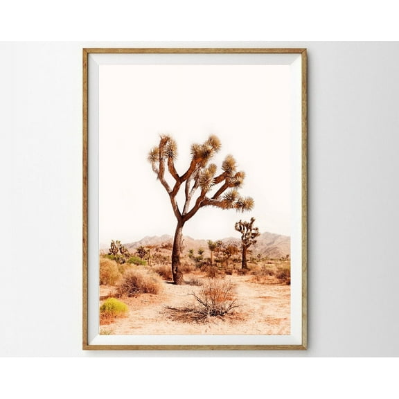 Desert Print Joshua Tree Art Southwestern Decor Bohemian Wall Art Prints Boho Decor Horizontal Landscape Photography Minimalist Wall Art, Modern Wall Decor, 8x12 UNFRAMED