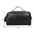 thumbnail image 2 of Bolsa de maquillaje de moda Bolsa de almacenamiento de PU de gran capacidad para mujeres y niñas (negro), 2 of 8