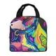 thumbnail image 1 of Easygdp Neon Pop Art Pitbull Bolsa Térmica Premium - Tela Oxford Impermeable, Gran Capacidad, Bolsillo Frontal, Unisex para Trabajo, Escuela, Actividades al Aire Libre y Picnics, 1 of 8