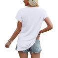 thumbnail image 5 of EASYBRA Womens Summer V Neck T Shirt Short Sleeve Loose Fit Dressy Casual Basic Top 2026 Fashion, 5 of 6