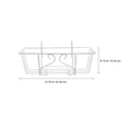 thumbnail image 2 of CIMAXIC 1pc Rectangular Flowerpot Hanging Rack Balcony Flower Rack for Home (White),12.8"X6.1"X4.33", 2 of 5