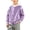 Purple, variant on Boys Varsity Bomber Jacket Girls Baseball Collar Jackets Color Block Drop Shoulder Sweatshirt Lightweight Uniform Preppy Coat