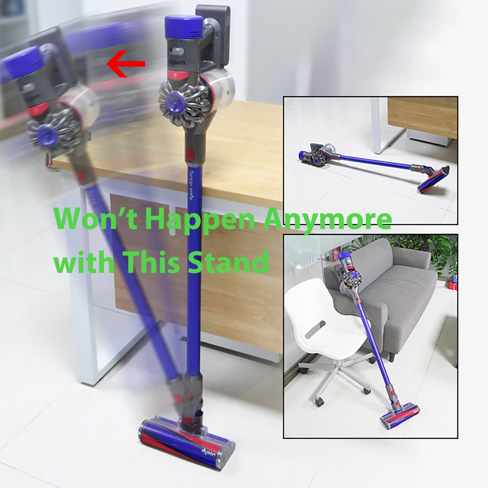 Liboer Wall Mount Stand for Dyson Vacuum Cleaner V7 V8, 3M Strong