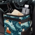 thumbnail image 6 of Christmas sled Foldable Car Garbage Can with Lid, Leak-proof, and Hanging Storage Bag - Car Trash Can and Bin, 6 of 6