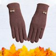 thumbnail image 3 of Guantes de invierno para mujer con pantalla táctil sensible cálidos a prueba de viento con dedos para mensajes de para mujer Púrpura Yuyangstore Guantes de invierno para mujer, 3 of 7