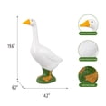 thumbnail image 6 of Mainstays Weather-Resistant Resin Porch Goose Garden Statue, 19.6 in, 6 of 14