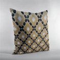 thumbnail image 3 of Plutus Velvet Majestic Gold, Black, Cream Handmade Luxury Pillow - Double sided 16" x 16", 3 of 5