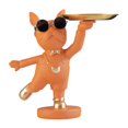 thumbnail image 1 of titular de la llave de la estatua Decoración de bandeja de estatua de perro de poliresina de escritorio decoración del hogar decorativa para llaves teléfono almacenamiento de , NARANJA, 1 of 8