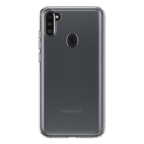 MUNDAZE Samsung Galaxy A11 Shockproof Clear Hybrid Protective Phone Case Hard Soft Double Layer Cover