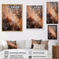 thumbnail image 4 of Designart "Silvery Cocoa Celestial Array" Abstract Collages Wall Art Living Room, 4 of 7