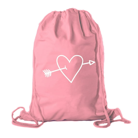 Valentine's Day Bags, Cotton Drawstring Cinch Backpacks, Valentines Day Gift Bags