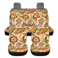 thumbnail image 6 of KUIFORTI Boho Floral Car Seat Cover Auto Accessories Interior 4Pcs, Front Seat Protector Auto Seat Rear Split Bench Cover Universal Automotive Seat Cover Accessories, 6 of 7