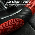 thumbnail image 4 of Qiweii Wood Grain Steering Wheel Cover Carbon Car Steering Wheel Covers with Coasters Microfiber Leather Splicing Breathable Anti-Slip Durable Universal Steering Wheel Protective, 4 of 6