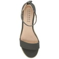 thumbnail image 5 of Journee Womens Percy Low Stacked Heel Back Heel Zip Dress Sandals, 5 of 10