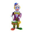 thumbnail image 1 of Mesa de juguete de lata de viento de juguete Vintage Farty Favor Figurine Decorative Drumming Clown Doll para sala de estar en el hogar Sala de, 1 of 7