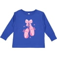 thumbnail image 3 of Inktastic Ballerina Pink Ballet Slippers Girls Long Sleeve Toddler T-Shirt, 3 of 5