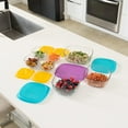 thumbnail image 5 of Libbey Serve It 14 Piece Glass Storage Container Set with 2 Cup, 6 Cup, and 8 Cup Bowls and Multi Color Lids, 5 of 6