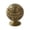 Gold, variant on Vintage Metal Globe Ashtray with Embossed Castle Design – Decorative Smoking Accessory for Home Bar & Office (3 Colors, 4.7" Tall)