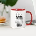 thumbnail image 3 of CafePress - Snoopy On House Stripe Black And - 11 oz Ceramic Mug - Novelty Coffee Tea Cup, 3 of 4