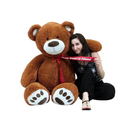 Personalized 5 Foot Teddy Bear Soft Life Size Big Plush Animal with Bigfoot Paws price history on PriceWatchPro