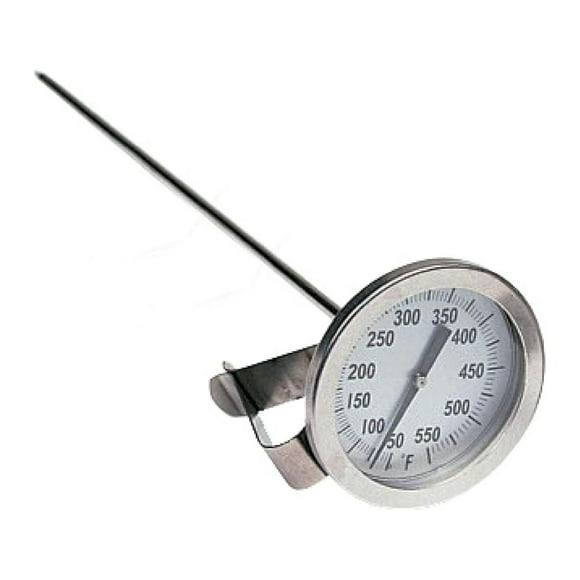 Camp Chef DFT6 High-Accuracy 6-Inch Fry Thermometer with Pot Clip - Measures up to 550°F, Perfect for Outdoor Cooking and Camping