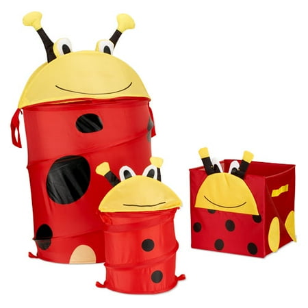 Ladybug 3-Piece Room Organizer Set