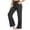 Black, variant on Warm Pants for Women Fashion Women Solid High Waist Pockets Loose Drawstring Wide leg Yoga Pants Plus Size Fleece Lined Leggings Butt Lift