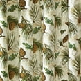 thumbnail image 3 of Park Designs Walk In The Woods Pinecone Shower Curtain 72"Sq, 3 of 5