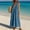Dark Blue, variant on Asgosdo Dresses for Women Halter V Neck Sleeveless Pleated Solid Color Loose Fit Casual Beach Vacation Maxi Dress