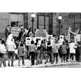 thumbnail image 2 of Black Panther Party Supporters Picketing Outside Central Police Station History (36 x 24), 2 of 2