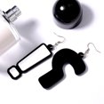 thumbnail image 5 of Sofullue Trendy Black&White Earring Women Minimalist Question Mark Exclamation Earrings, 5 of 6