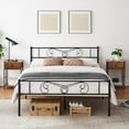 thumbnail image 3 of Queen Bed Frame Platform with Headboard and Footboard Metal Bed Mattress Foundation with Storage No Box Spring Needed Black (Queen), 3 of 8