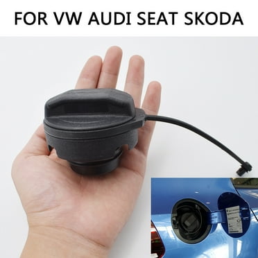 Black Fuel Tank Cap for Volkswagen/Audi/Skoda/Seat, Replacement Part, 1 Piece