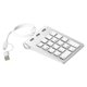 thumbnail image 1 of Mini Numeric Keypad Keyboard 18Keys Numeric Key Pad Numpad Number Pad with 3 Ports Type-C/Usb Hub for Laptop Desktop Pc, 1 of 5