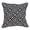 Black, variant on Parkland Collection Cameo Black and White Decorative Throw Pillow, 20 x 20 Square Cotton Pillow