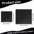 thumbnail image 2 of 1set 4 pcs 4 styles Acrylic Photography Background Display Boards Square Photographic Plates Reflective Display Backdrop Boards Photography Props for Table Top Shooting(Black & White), 2 of 7