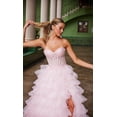 thumbnail image 4 of Women's Nox Anabel R1688 Strapless Ruffled Prom 2026 Ball Gown Pink Size 8, 4 of 5