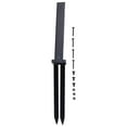 thumbnail image 1 of Kit Kit, Fence Post Anchor Repair Kit Along With Reinforced Steel Piles Approx.15.6*15.7*2.4*2.2 Inches Black New, 1 of 8