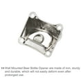 thumbnail image 4 of Unique Bargains 2pcs Cast Iron Wall Mount Beer Soda Bottle Openers Kitchen Gadget Suitable for Cafe Bars KTV Hotels, Silver, 4 of 6