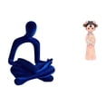 thumbnail image 1 of Figura De Resina De Niña Pensante Abstracta, Estatua, Escultura, Colección De Arte, Adorno De Escritorio Versátil, Miniatura Tradicional China Antigua, Regalo Para Oficina, Bar, Boda,, 1 of 8