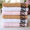 thumbnail image 3 of Walbest Ultra Absorbent Tiger Pattern Bamboo Fiber Bath Towel Home Washcloth Hand Towel, 3 of 7