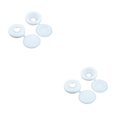 thumbnail image 1 of Matsuzay 100 piezas de mano de obra fina y decoración fuerte con tapa de rosca de plástico cubierta protectora de tornillo blanco blanco 2Conjunto, 1 of 6