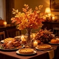 thumbnail image 2 of 2 Pack Artificial Maple Leaf Bouquet, Fall Harvest Thanksgiving Decor, Vase Filler Photography Props For Indoor Outdoor Gift, 2 of 6
