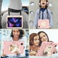 thumbnail image 3 of kids Case for iPad Pro 11(2022/2021/2020/2018)/ iPad Air 5/4th Gen Case 10.9 inch (2022/2020), Military Grade Drop Protection with Hand/Shoulder Strap Rotating Stand Pencil Holder, Rosegold, 3 of 6