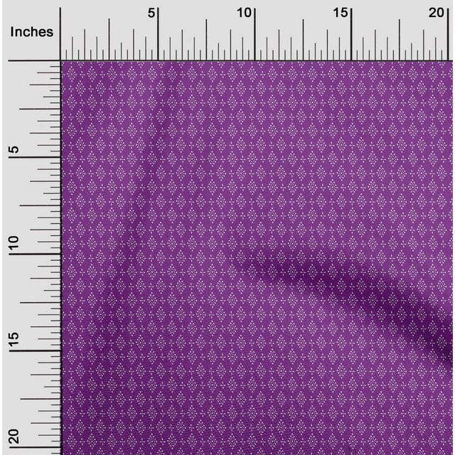 oneOone Cotton Poplin Fabric Geometric Block Print Sewing Fabric BTY 56 Inch Wide