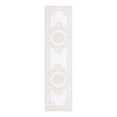 thumbnail image 2 of Unique Loom Hermitage Collection Area Rug - Malachite (2' 6" x 10' Runner Snow White/Beige), 2 of 6